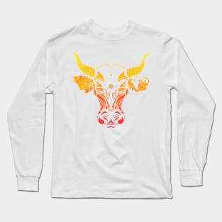 Angry cattle in the wind by #Bizzartino Long Sleeve T-Shirt